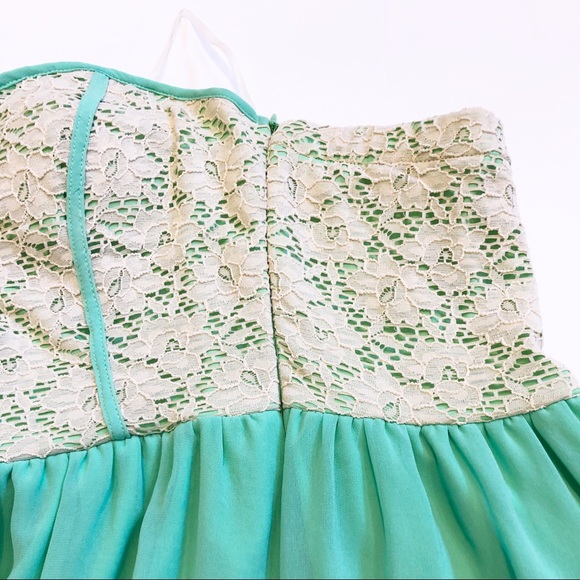 Francesca’s Button’s strapless lace dress/top - Picture 6 of 8